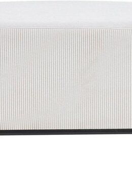 SalesFever Polsterhocker, mit Design-Gestell aus schwarzem Metall