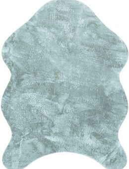 Paco Home Fellteppich Pelt 640, fellförmig, Höhe: 16 mm, Kunstfell, Uni Farben, sehr weicher Flor