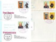 Fred Eckelmann: MiNr. 1 - 4, 01.10.2005, "Museum Schloss Bernburg", Satz, 4 FDC, Ersttagssonderstempel - Brandenburg (Havel)