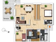 Helle Dreizimmerwohnung mit Terrasse zu verkaufen - Lindlar