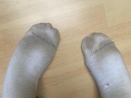 Dreckige stinkende getragene weiße Socken - Marburg