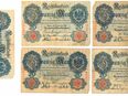 5 historische Banknoten, 1907-1914, Reichsbanknote 20 Mark in 01099