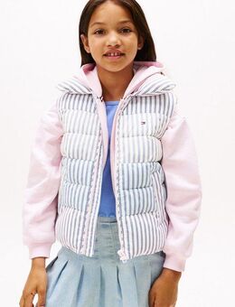 Tommy Hilfiger Steppweste MIX STRIPE VEST für Kinder bis 16 Jahre, cooles Streifen-Design