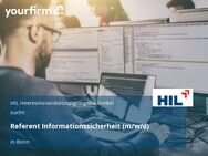 Referent Informationssicherheit (m/w/d) - Bonn