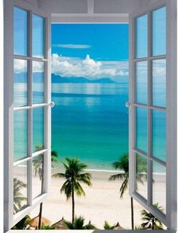 Reinders! Poster Fenster zum Strand, (1 St)