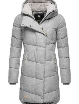 Ragwear Wintermantel Pavla stylischer Winterparka mit Teddyfutter und Kapuze