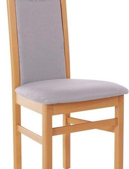 Home affaire Esszimmerstuhl Franz (Set, 2 St), strapazierfähige Microfaser, Gestell Buche natur oder weiß, Holzstuhl