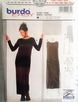 Burda Schnittmuster 2632 ❤️ 1x gebraucht! ⭐ Mädchen Kleid lang Gr 140 - 176 - Großrosseln