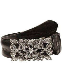 RETTUNGSRING by showroom 019° Ledergürtel mit austauschbarer Schließe »Blume Mit Strass«, 4cm