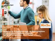 Technischer Projektmanager im Maschinenbau (m/w/d) (Maschinenbautechniker, Wirtschaftsingenieur, technischer Betriebswirt o. ä.) - Schönenberg-Kübelberg