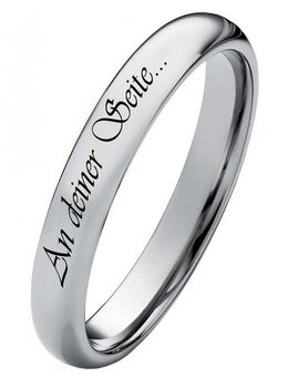 Herrenring Wolframring HW119 mit gratis Außengravur - Aholming