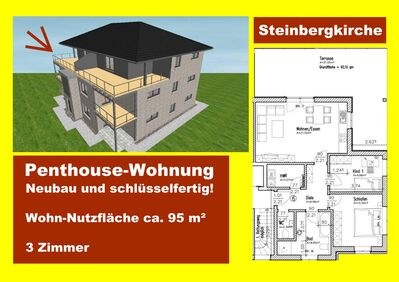 Steinbergkirche, freie Penthouse-Wohnung, Neubau u. schlüsselfertig