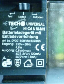 Akku Ladegerät Heitech Universal Nr.147 - Lichtenau (Nordrhein-Westfalen)