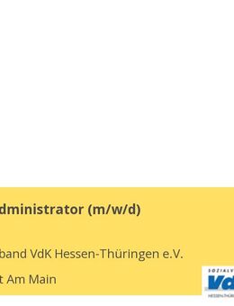 IT-Systemadministrator (m/w/d) - Frankfurt (Main)