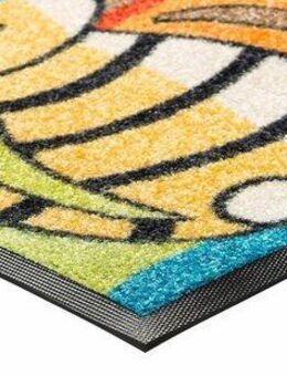 wash+dry by Kleen-Tex Fußmatte Miezentreffen, rechteckig, Höhe: 7 mm, Schmutzfangmatte, Motiv Katzen, rutschhemmend, waschbar