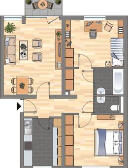 3-Zimmer-Wohnung in Offenbach an der Queich - Offenbach (Queich)