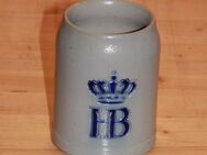 HB Hofbräuhaus Bierkrug Steinzeug Steingut Keramik 0,5 L Salzglasur Reliefkrug - Borken