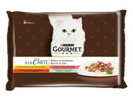 Multipack - Gourmet A la Carte 4 x 85 g - Huhn, Forelle, Rind, Seelachs
