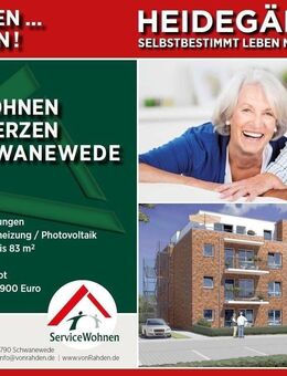*NEUBAU HEIDEGÄRTEN 38*Barrierefreie Wohnungen speziell für Elektro-Rollstühle * zentral in Schwanewede_W11 - Schwanewede