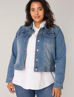 Base Level Curvy Jeansjacke BAS-Yamila Modisches Basic