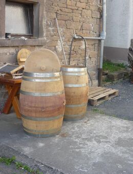 Weinfass als Regentonne - Burghaun