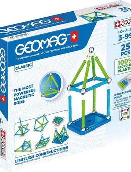 Geomag™ GEOMAG™ Classic, Recycled Magnetspielbausteine, (25 St), aus recyceltem Material