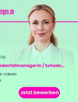 Schadenfallmanager:in / Schadensachbearbeiter:in für die Kfz- und Sachversicherung - Würzburg