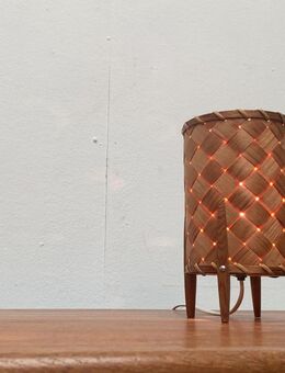 Mid Century Vamhus Holzspan Table Lamp Tischleuchte zu 60er Teak - Hamburg Hamburg-Nord