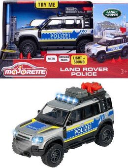 majORETTE Spielzeug-Polizei Land Rover Police, mit Licht und Sound
