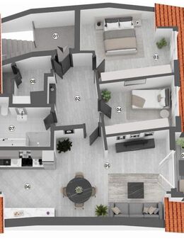 Kernsanierte 3 Zimmerwohnung in Lahr mit Loggia - Lahr (Schwarzwald)