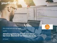 Abteilungsleitung IT Infrastruktur Services (Backend Services) (m/w/d) - Essen