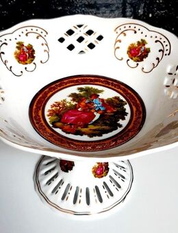 Schöne Fußschale Obstschale .Fragonard Dekor - Hannover