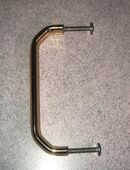 8x Massive Griffe aus Messing für Schranktüren 96mm + Schrauben in 04651