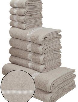 my home Handtuch Set Kapra, Premium Handtücher, 100% Baumwolle, 500 gr/m², 10-tlg., Frottier (Set, 10-St), 2 Duschtücher, 4 Handtücher, 4 Gästehandtücher, 5 Jahre Garantie