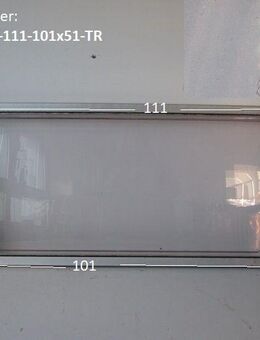 Wohnwagenfenster Resartglas D-15 86 ca 111/101 x 51 trapezförmig RECHTS, gebraucht - Schotten Zentrum