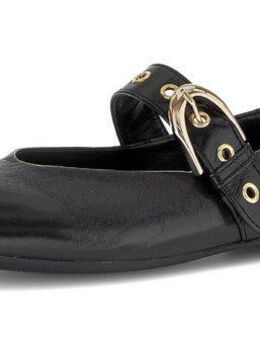 Gabor Ballerina, Businesschuh mit verstellbarer, goldfarbener Schnalle