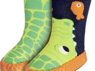 Playshoes Hüttenschuh Krokodil Hausschuh
