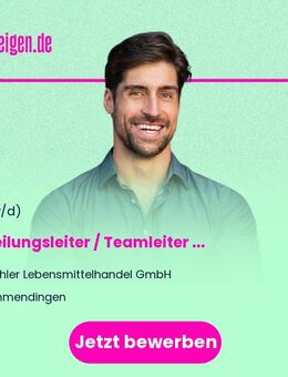 Abteilungsleiter / Teamleiter - Bäckerei (m/w/d) - Emmendingen