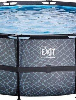 EXIT Framepool inkl. Sicherheitsleiter (Set, 4-tlg), ØxH: 427x122 cm, mit Kartuschenfilteranlage & Filterkartusche