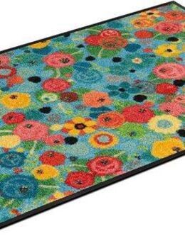 wash+dry by Kleen-Tex Fußmatte Flower Power, rechteckig, Höhe: 7 mm