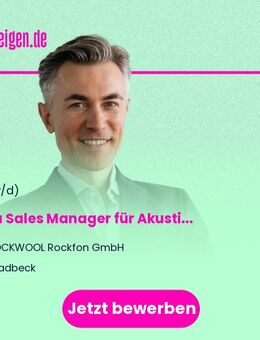 Area Sales Manager (m/w/d) für Akustiklösungen - Gladbeck