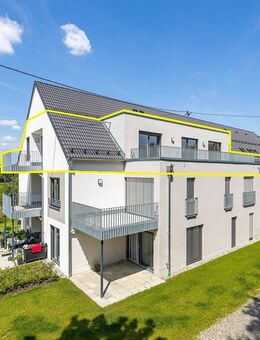 Jetzt besichtigen! Traumhafte 4-Zi-Whg mit großer Dachterrasse und Balkon - Augsburg