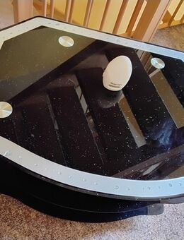 Fernsehtisch/Beistelltisch,farbliche Pikmente im Glas,Sternenhimmel,gebraucht,voll in Ordnung - Oranienburg Zentrum