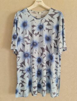 Ulla Popken Damen Übergröße Stretch Bluse Shirt Gr. 46/ 48 Hellblau - Geseke