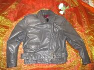 NEUw * Stylisch * Original VINTAGE * Echt- Leder * Motorrad * Biker * Jacke "Betty Barclay" Gr. 36- 38/ S * schwarz * Gothic * - Riedlingen