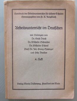 Arbeitsunterricht im Deutschen (1926) - Münster