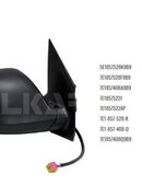 AUSSENSPIEGEL RECHTS ELEK KONV BEH VW MULTIVAN VI 6 7E1857528F9B9 in 44319