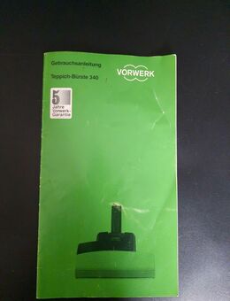 Vorwerk Gebrauchsanweisung Teppich Bürste 340 Nur Anleitung! - Essen