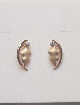 Ohrstecker 585/-Gelbgold mit 2 Brillanten - Leonberg Zentrum