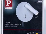 LED Wandleuchte / Lampe Tabari von Paulmann, weiß/chrom, mit Stecker & Schalter - NEU und unbenutzt - Mainhausen